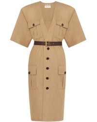 Saint Laurent - Midi Dresses - Lyst