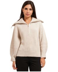 ARMANI EXCHANGE - Truien & Vesten ,Wol Half-Zip Pullover - Lyst