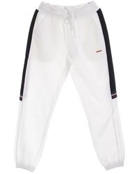 Kangol - Broeken ,Wit ,Katoen Heritage Taped Sweat Pant Off - Lyst