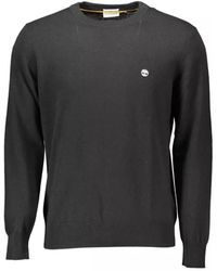 Timberland - Maglia di lana nera - maglione a maniche lunghe - Lyst