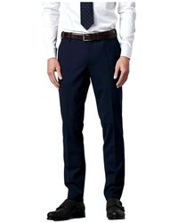Meyer - Broeken ,Blauw ,Wol Oslo Perfect Fit Chino Marine Broek - Lyst