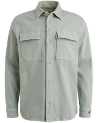 Cast Iron - Twill Stretch Overshirt Langarmhemd - Lyst