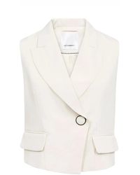 co'couture - Jassen ,Wit ,Leer Blazers - Lyst