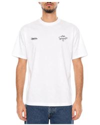 DOLLY NOIRE - Tops ,Wit ,Katoen Live Is Life Print T-Shirt - Lyst