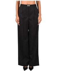 MSGM - Wide Trousers - Lyst