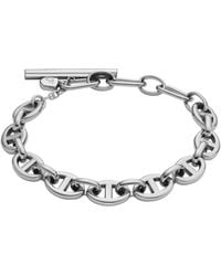 Fossil - Heritage D-Link Edelstahl-Kettenglied-Armband - Lyst