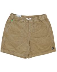 Element - Khaki Cord Walkshort Herren Shorts - Lyst