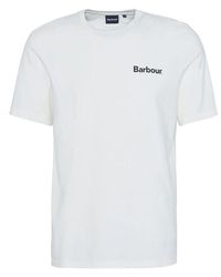 Barbour - T-Shirt Mit Grafischem Druck Aus Baumwolle - Lyst