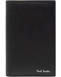 Paul Smith - Accessoires ,Zwart ,Leer Leren Portemonnee - Lyst