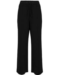 Weekend by Maxmara - Broeken ,Zwart ,Katoen Milano-Gebreide Jersey Broek - Lyst
