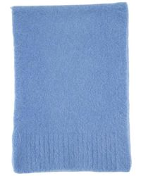 Samsøe & Samsøe - Blauer Alpaka Wollschal - Lyst