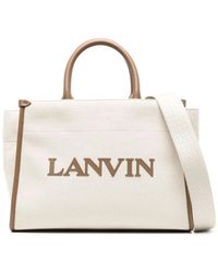 Lanvin - Milch tote tasche mit schultergurt - Lyst