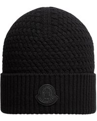 Moncler - Accessoires ,Zwart ,Bonnet Edit - Lyst