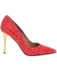 Balmain - Suede 'Ruby' Pumps - Lyst