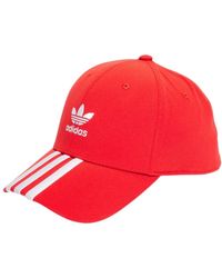 adidas Originals - Vintage baseball cap rot weiß - Lyst