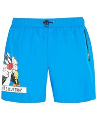 Iceberg - Badmode ,Blauw ,Polyester Blauw Polyester Kostuum Regular Fit - Lyst