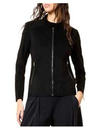 Rrd - Technical Suede Biker Jacket - Lyst