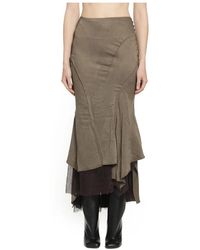 Yehuafan - Midi Skirts - Lyst