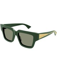 Bottega Veneta - Stylische sonnenbrille bv1276s,oversized rechteckige sonnenbrille frühling sommer 2024 - Lyst