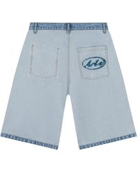 Arte' - Inside-Out Denim Shorts - Lyst
