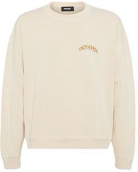 DSquared² - Beiger Oversize Rundhals Pullover - Lyst