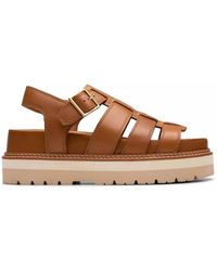 Clarks - Flat Sandals - Lyst