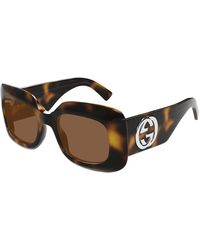 Gucci - Stilvolle Sonnenbrille Schwarzer Rahmen - Lyst