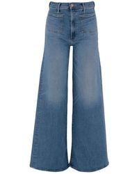 Mother - Jeans ,Blauw ,Denim Patch Pocket Denim Campana Jeans - Lyst