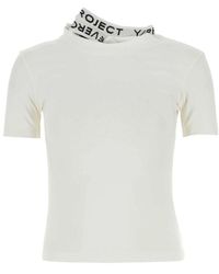 Y. Project - T-shirt in cotone elasticizzato - Lyst