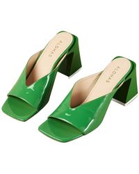 Alohas - Tasha sandali in pelle verde - Lyst