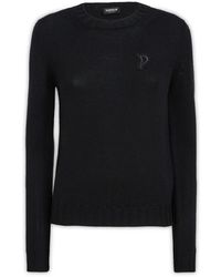 Dondup - Truien & Vesten ,Zwart ,Rondgebreide Trui - Lyst