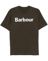 Barbour - Tops ,Bruin ,Katoen Pensford Oversized T-Shirt - Lyst