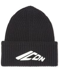 DSquared² - Icon Ribgebreide Beanie - Lyst
