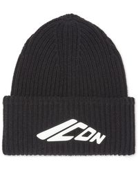 DSquared² - Icon Ribgebreide Beanie - Lyst