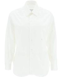 Maison Margiela - Klassisches weißes button-up hemd - Lyst