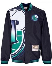 Mitchell & Ness - Jassen ,Veelkleurig ,Nba Big Face Bomber Jacket Zwart - Lyst