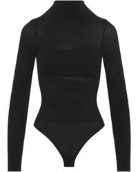 Wolford - Tops ,Zwart ,Wol Infinite Wrap String Body - Lyst