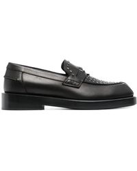 Versace - Schoenen ,Zwart ,Leer Medusa Studded Loafers - Lyst