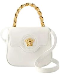 Versace - Mini borsa in pelle bianca - la medusa - Lyst