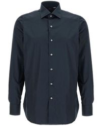 Finamore 1925 - Napoli Katoen Poplin Overhemd - Lyst