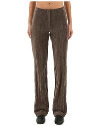 Alysi - Crinkle Velvet Pants - Lyst
