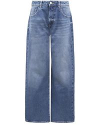ICON DENIM - Blauwe Slim Flared Jeans - Lyst