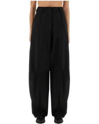 Thelatest - Wijde Pantalon Met Split - Lyst