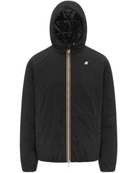K-Way - Zwarte Winddichte Korte Jas Voor Mannen - Lyst