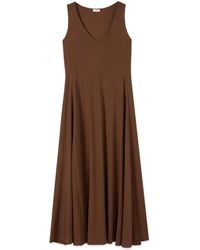 Oltre - Kleedjes ,Bruin ,Maxi Kleedjes - Lyst