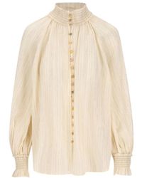 Zimmermann - Overhemden ,Katoen Aster Blouse - Lyst