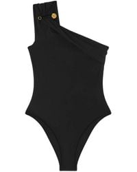 Versace - Badmode ,Zwart ,Badpak Uit Één Stuk - Lyst