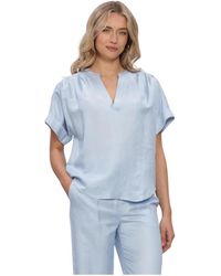 Minus - Overhemden ,Blauw ,Linnen Msjuno Linen Blouse - Lyst
