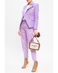 Balmain High-waisted jeans Morado