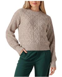 Object - Objsaggia Lo Cable Knit Pullover Div - Lyst